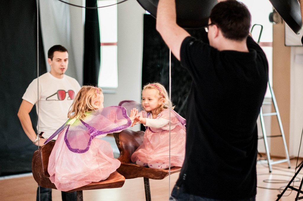 während einer Familienfotosession